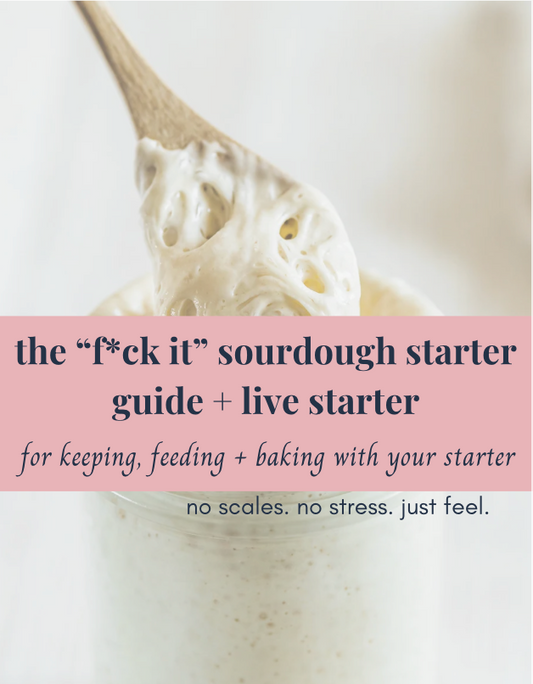 The F*ck It Sourdough Starter Method + Live Starter